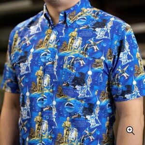 RSVLTS Star Wars Blue and Yellow Men's Shirt